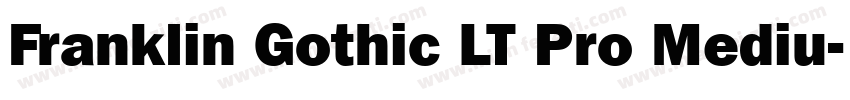 Franklin Gothic LT Pro Mediu字体转换